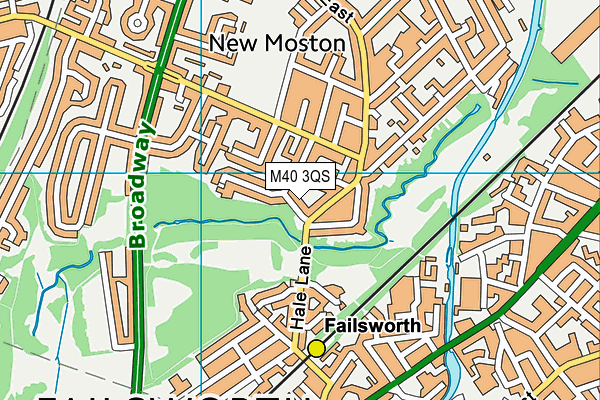 M40 3QS map - OS VectorMap District (Ordnance Survey)