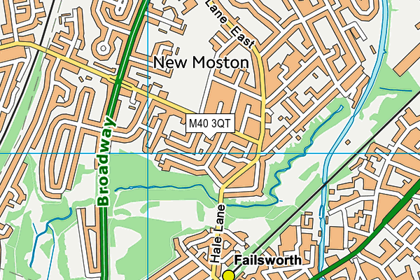 M40 3QT map - OS VectorMap District (Ordnance Survey)