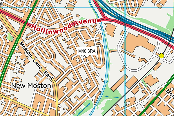 M40 3RA map - OS VectorMap District (Ordnance Survey)