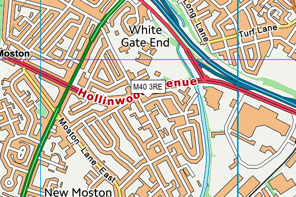 M40 3RE map - OS VectorMap District (Ordnance Survey)