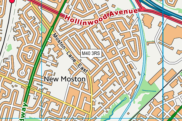 M40 3RS map - OS VectorMap District (Ordnance Survey)