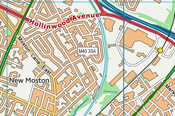 M40 3SA map - OS VectorMap District (Ordnance Survey)