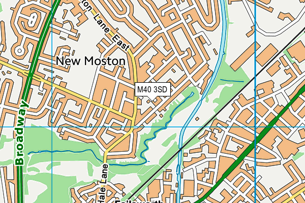 M40 3SD map - OS VectorMap District (Ordnance Survey)