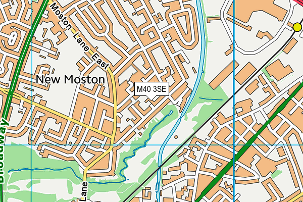M40 3SE map - OS VectorMap District (Ordnance Survey)