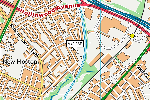 M40 3SF map - OS VectorMap District (Ordnance Survey)