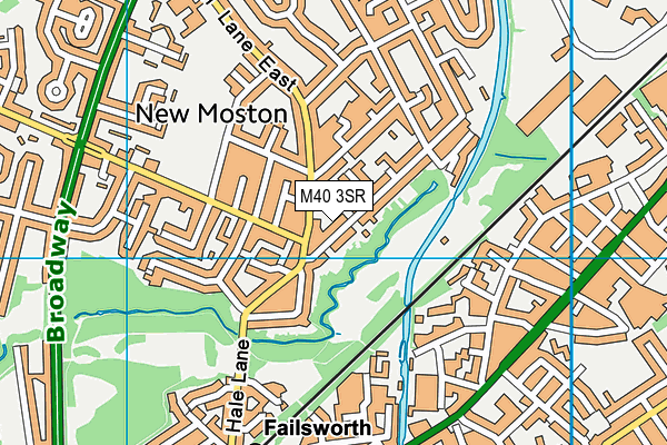 M40 3SR map - OS VectorMap District (Ordnance Survey)