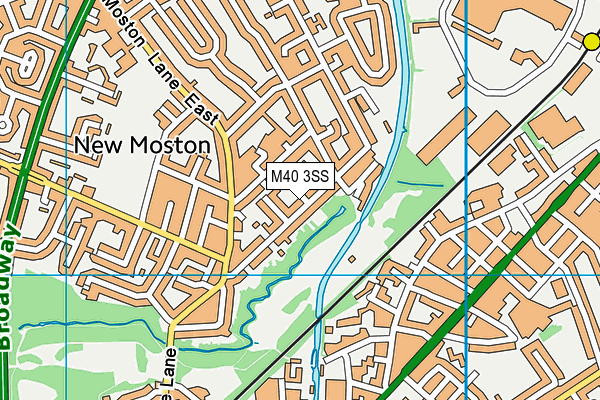 M40 3SS map - OS VectorMap District (Ordnance Survey)