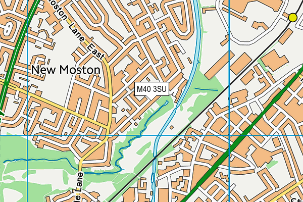 M40 3SU map - OS VectorMap District (Ordnance Survey)