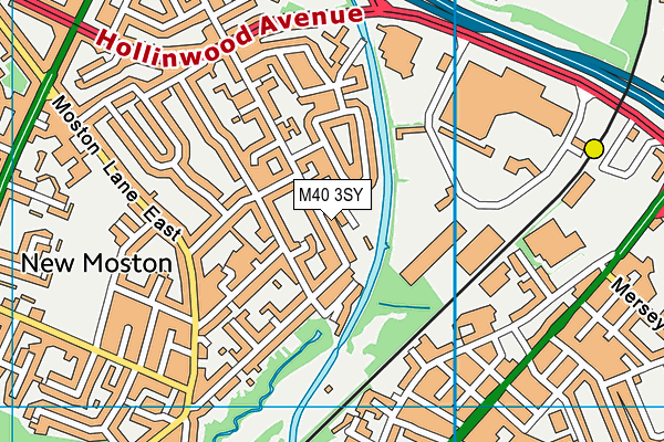 M40 3SY map - OS VectorMap District (Ordnance Survey)