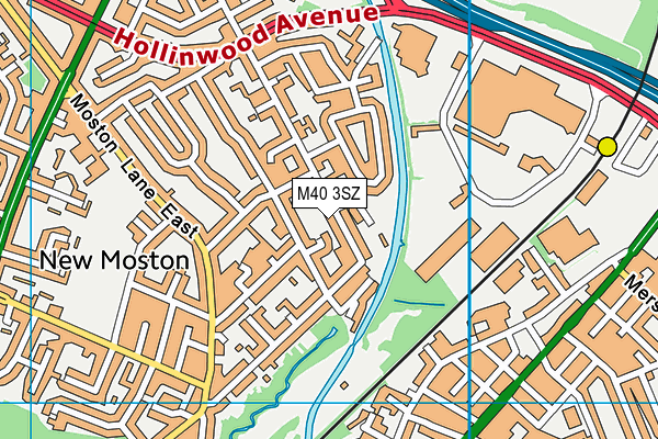 M40 3SZ map - OS VectorMap District (Ordnance Survey)