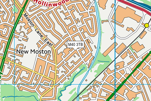 M40 3TB map - OS VectorMap District (Ordnance Survey)