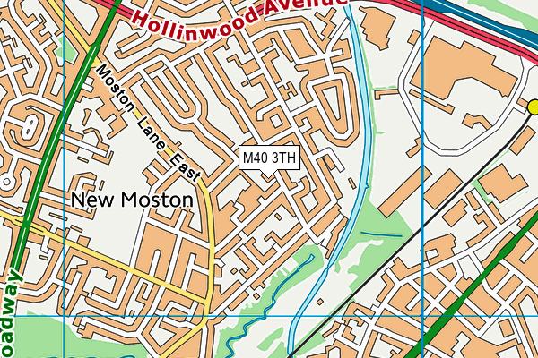 M40 3TH map - OS VectorMap District (Ordnance Survey)