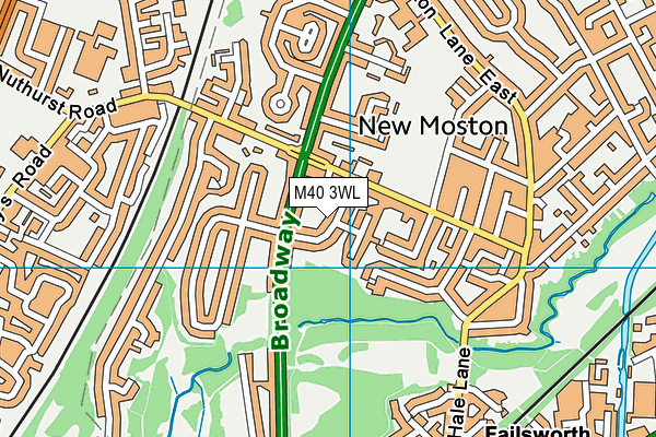 M40 3WL map - OS VectorMap District (Ordnance Survey)