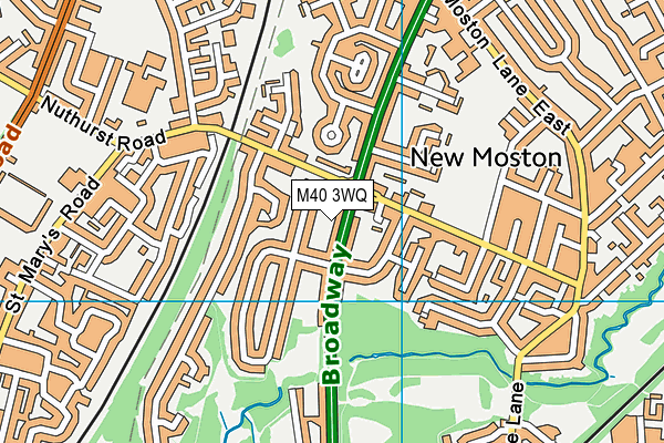 M40 3WQ map - OS VectorMap District (Ordnance Survey)