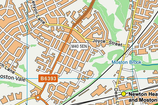 M40 5EN map - OS VectorMap District (Ordnance Survey)