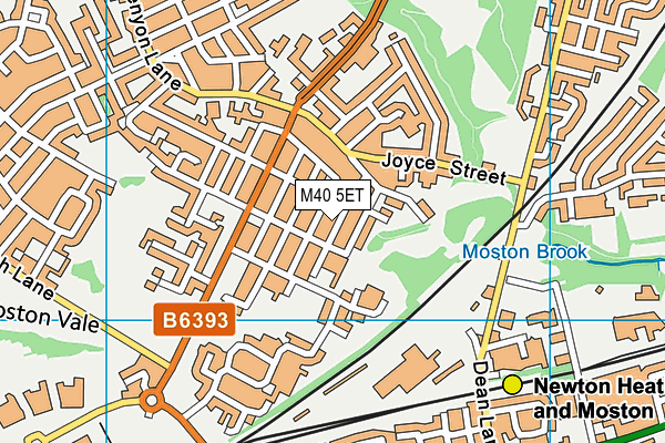 M40 5ET map - OS VectorMap District (Ordnance Survey)