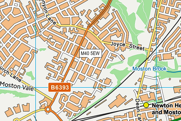M40 5EW map - OS VectorMap District (Ordnance Survey)