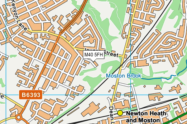 M40 5FH map - OS VectorMap District (Ordnance Survey)