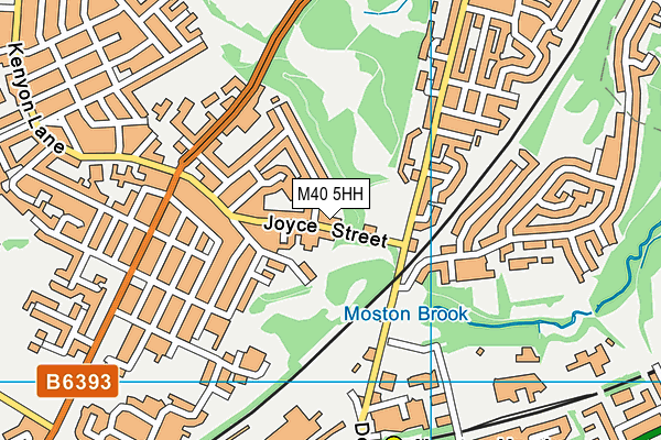 M40 5HH map - OS VectorMap District (Ordnance Survey)