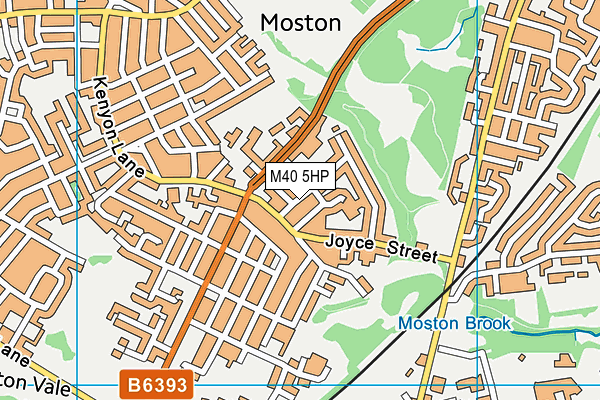 M40 5HP map - OS VectorMap District (Ordnance Survey)