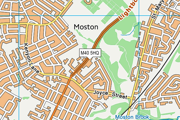 M40 5HQ map - OS VectorMap District (Ordnance Survey)