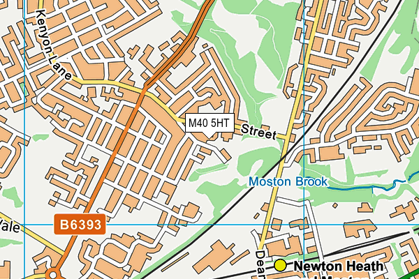 M40 5HT map - OS VectorMap District (Ordnance Survey)