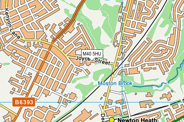 M40 5HU map - OS VectorMap District (Ordnance Survey)