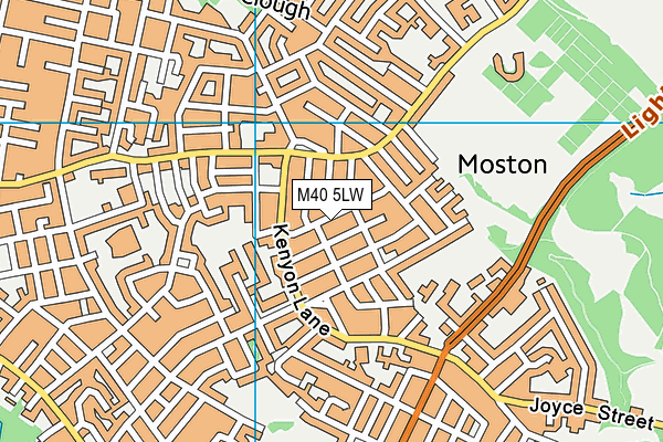 M40 5LW map - OS VectorMap District (Ordnance Survey)