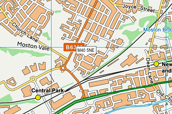 M40 5NE map - OS VectorMap District (Ordnance Survey)