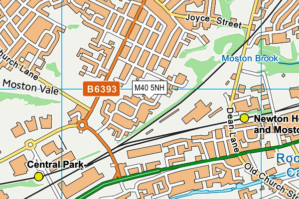 M40 5NH map - OS VectorMap District (Ordnance Survey)