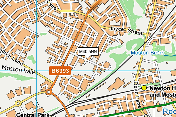 M40 5NN map - OS VectorMap District (Ordnance Survey)