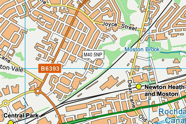 M40 5NP map - OS VectorMap District (Ordnance Survey)