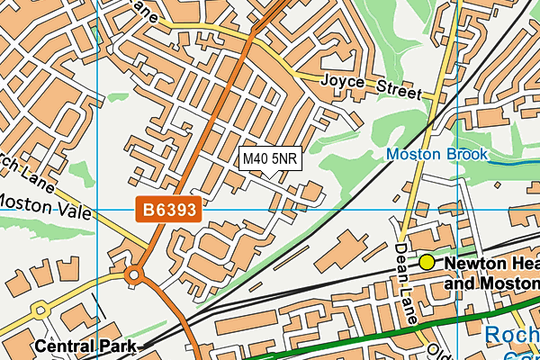 M40 5NR map - OS VectorMap District (Ordnance Survey)