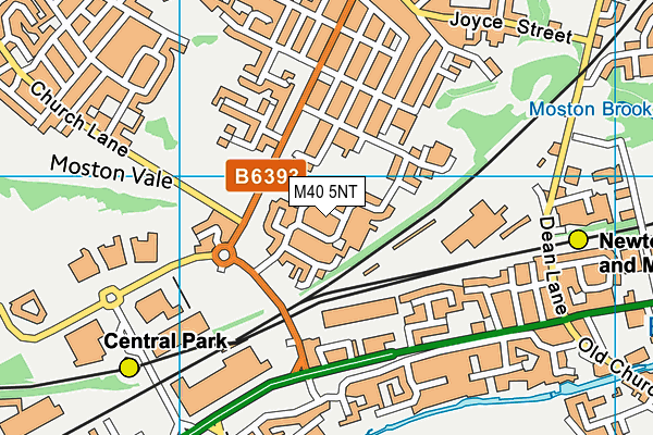M40 5NT map - OS VectorMap District (Ordnance Survey)