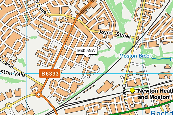 M40 5NW map - OS VectorMap District (Ordnance Survey)