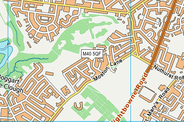 M40 5QF map - OS VectorMap District (Ordnance Survey)