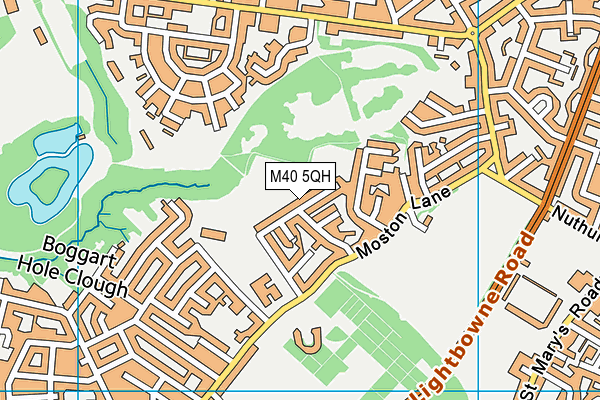 M40 5QH map - OS VectorMap District (Ordnance Survey)