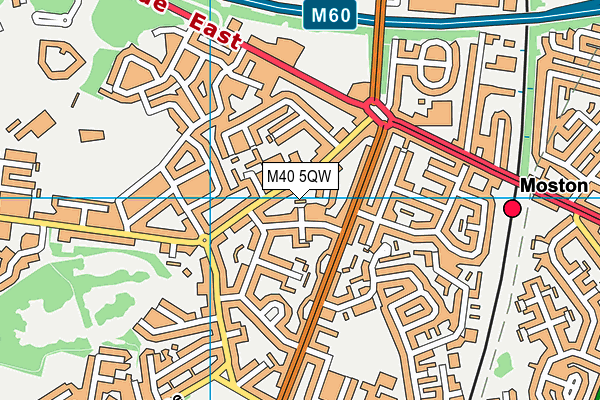 M40 5QW map - OS VectorMap District (Ordnance Survey)