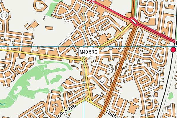 M40 5RG map - OS VectorMap District (Ordnance Survey)