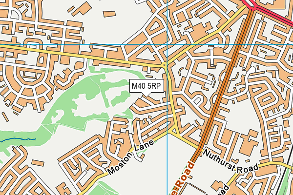 M40 5RP map - OS VectorMap District (Ordnance Survey)