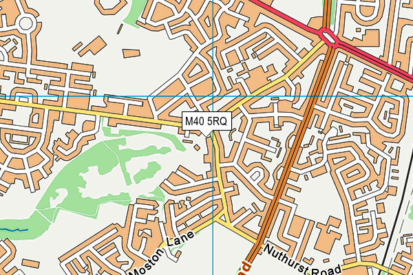 M40 5RQ map - OS VectorMap District (Ordnance Survey)