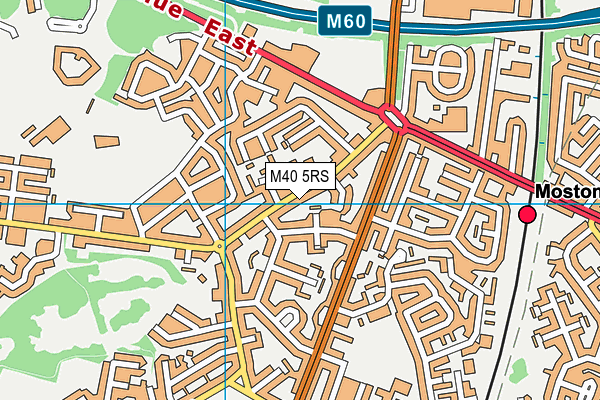 M40 5RS map - OS VectorMap District (Ordnance Survey)