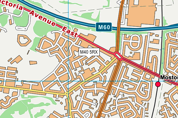M40 5RX map - OS VectorMap District (Ordnance Survey)