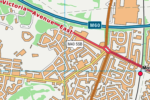 M40 5SB map - OS VectorMap District (Ordnance Survey)