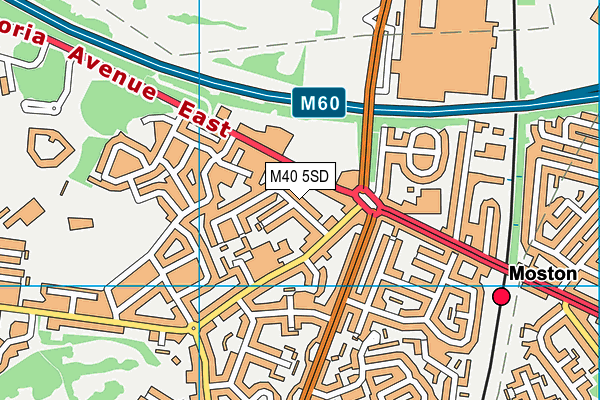 M40 5SD map - OS VectorMap District (Ordnance Survey)