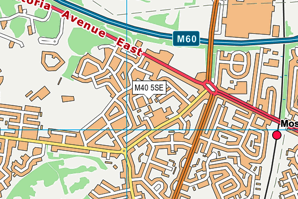 M40 5SE map - OS VectorMap District (Ordnance Survey)