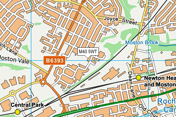 M40 5WT map - OS VectorMap District (Ordnance Survey)