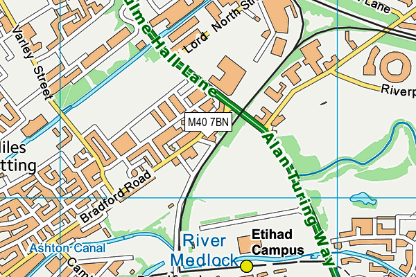 M40 7BN map - OS VectorMap District (Ordnance Survey)