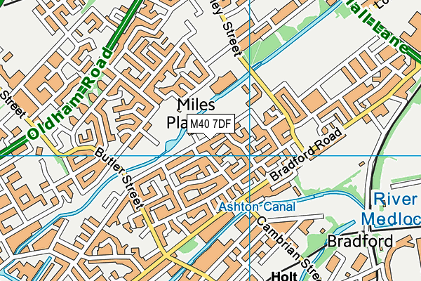 M40 7DF map - OS VectorMap District (Ordnance Survey)