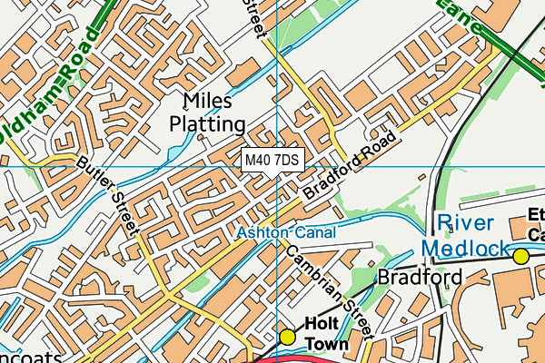 M40 7DS map - OS VectorMap District (Ordnance Survey)